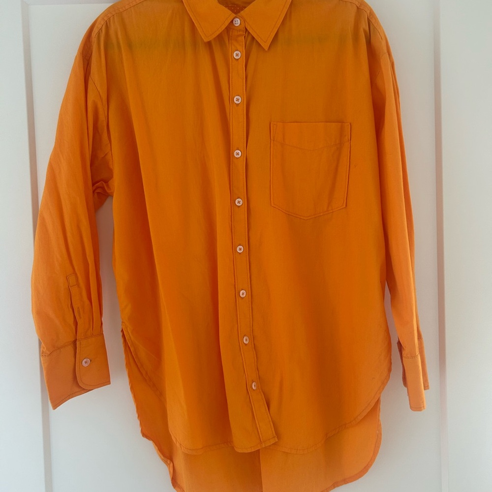 Anthropologie The Bennet Buttondown Shirt by Maeve Sz M.